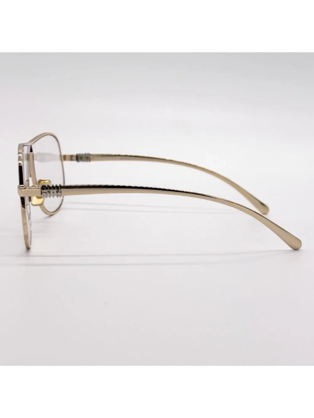 NEW MIU MIU SUNGLASSES MUA56S 5AK08N WOMEN GOLD MU A56S, SMU A56 EYEWEAR